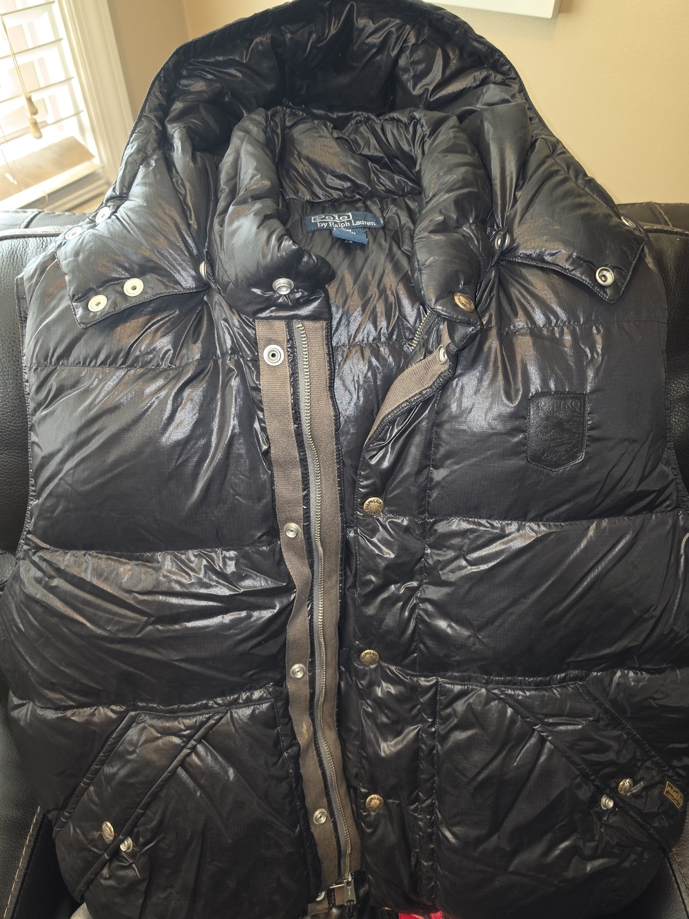 Ralph Lauren Black Quilted Down Puffer Jacket